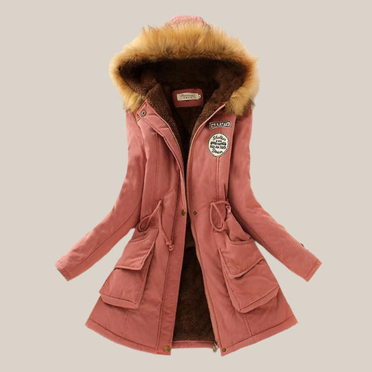 Heidi-Mode | Winterparka mit veganem Fellkragen