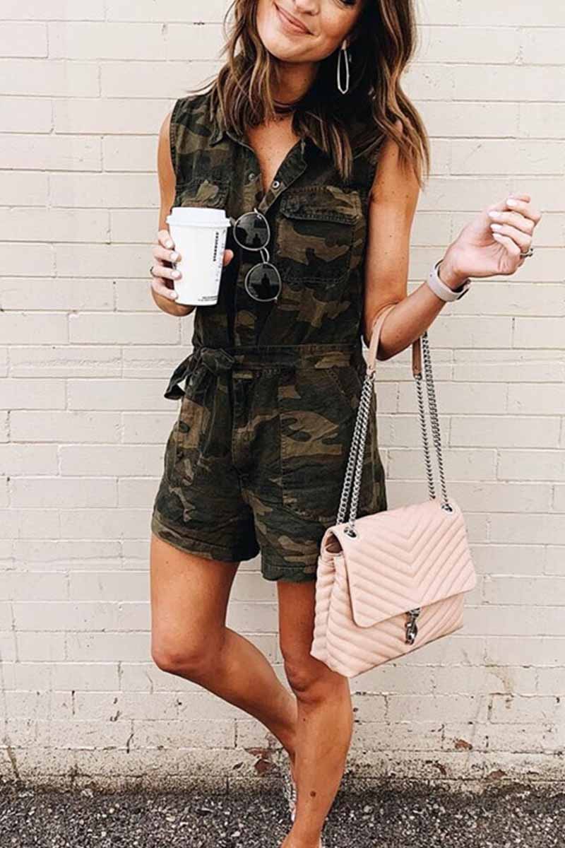 Heidi-Mode | Camouflage Denim Jumpsuits
