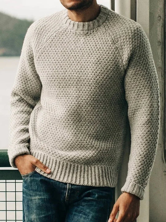 Heidi-Mode Casual Rundkragen-Strickwaren Herren Pullover