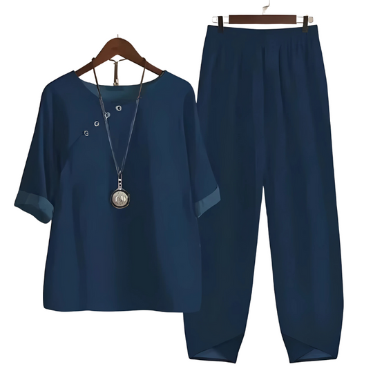 Heidi-Mode | Elegantes Dels Set für Frauen Leinen