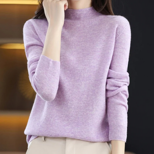 Heidi-Mode | Damen Rollkragenpullover Klassische Weiche Strickware Warm und Elegant Rollkragenpullover Damen