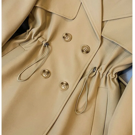 Taillierter Trenchcoat Mit Details Damen