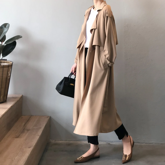 Trenchcoat Offene Vorderseite Damen