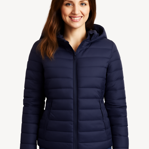 Heidi-Mode | Damen Gesteppte Pufferjacke mit Kapuze