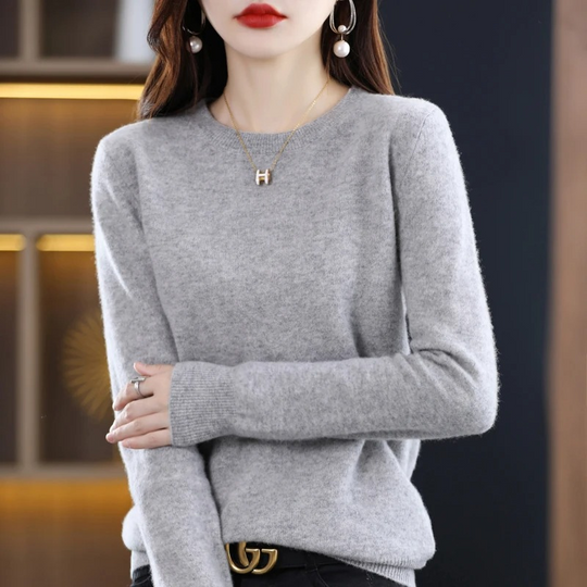 Heidi-Mode | Kaschmir Pullover Damen Klassischer Rundhals, Weich & Stylisch
