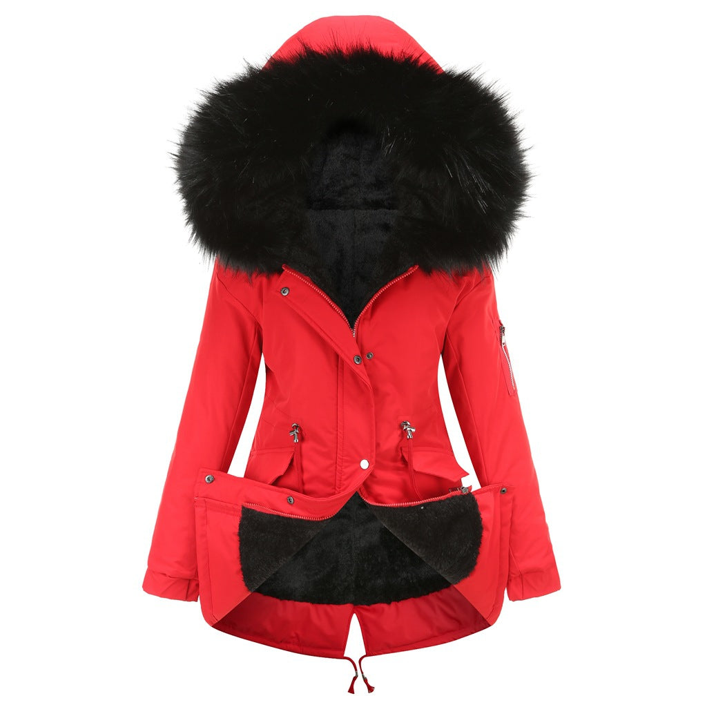 Heidi Mode | Damen Winter Parka Mit Kapuze Und Fleecefutter
