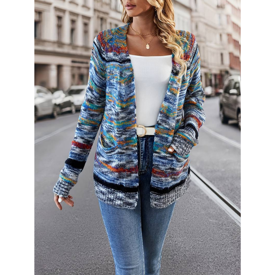 Heidi-Mode | Damen Warme Strickjacke Lange Ärmel