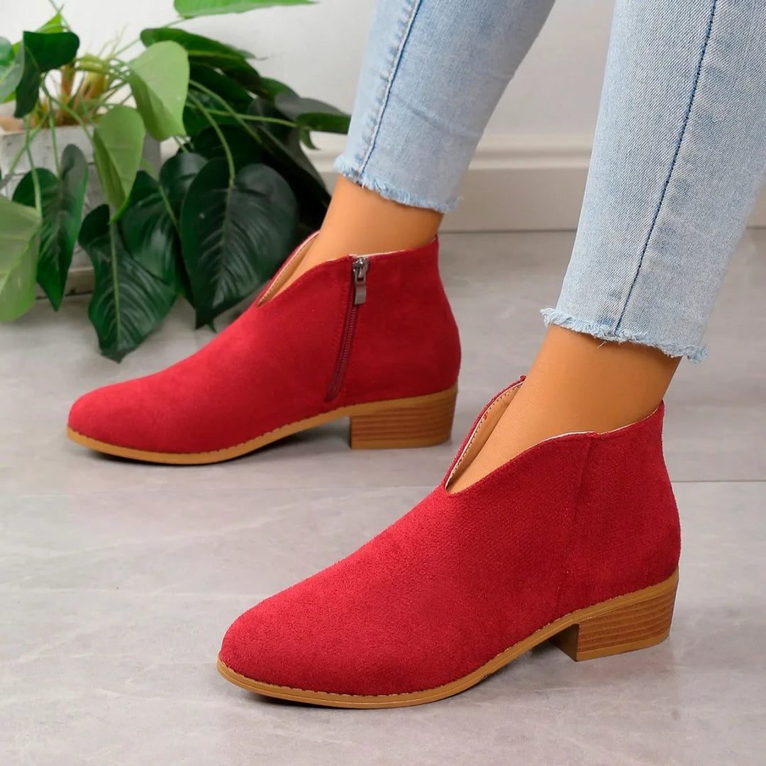 Heidi-Mode | Stilvolle Wildleder Stiefeletten für Damen