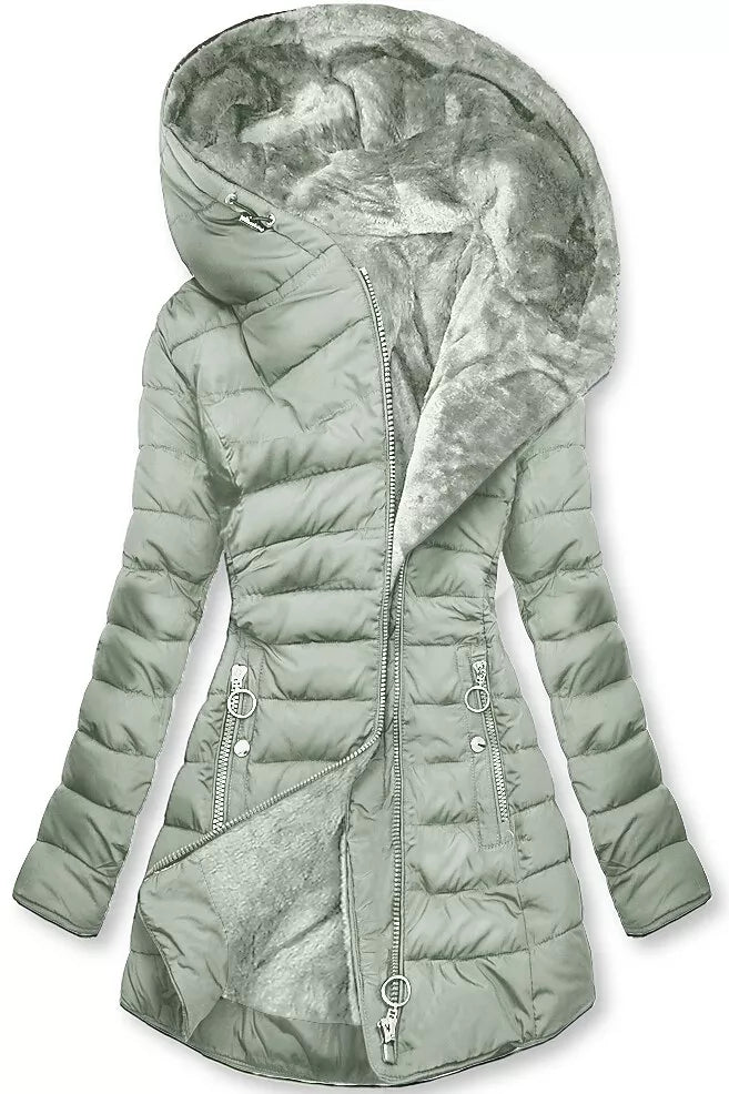 Heidi-Mode | Lange Winterjacke mit Kapuze für Damen Ideal für Die Kalte Jahreszeit