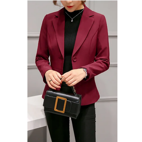 Heidi-Mode | Eleganter Damen Blazer mit Langen Ärmeln Perfekt für Die Arbeit