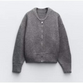 Heidi-Mode | Damen Rundhals Cardigan Reißverschluss
