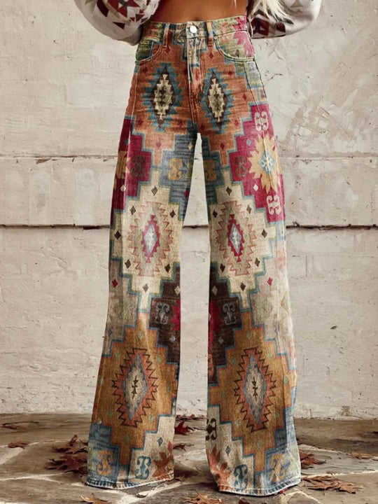 Heidi-Mode | Bedruckte Weite Hose