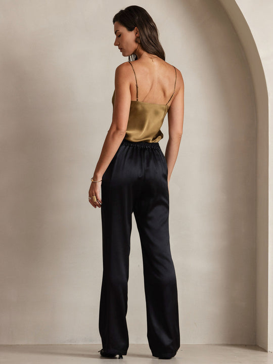 Heidi-Mode | V-Ausschnitt Reine Seide Spaghettiträger Camisole Top