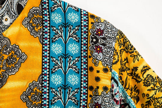 Herren Kurzarmhemd im stilvollen Ethno-Design Heidi-Mode