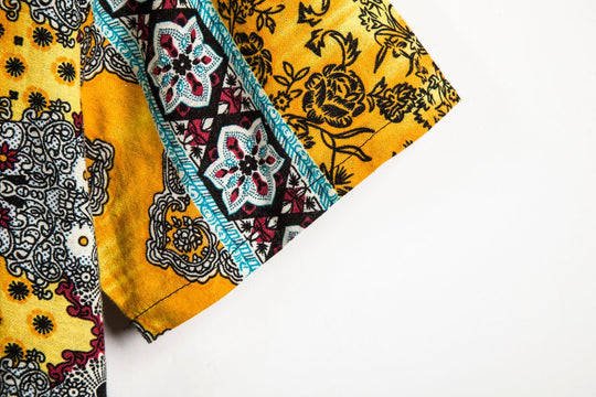 Herren Kurzarmhemd im stilvollen Ethno-Design Heidi-Mode