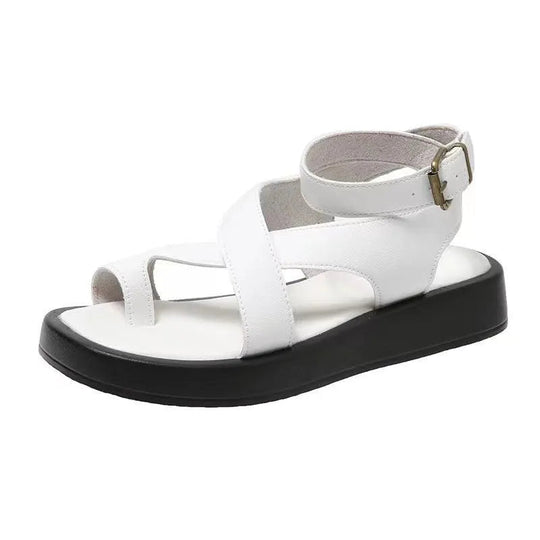 Heidi-Mode | Casual sandalen met teenuitsparing en dikke zool