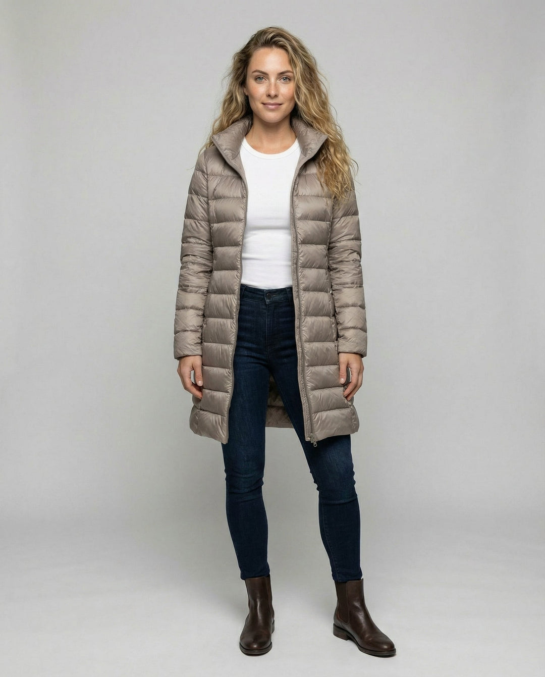 Warme Pelzkragen Damenjacke | Heidi-Mode