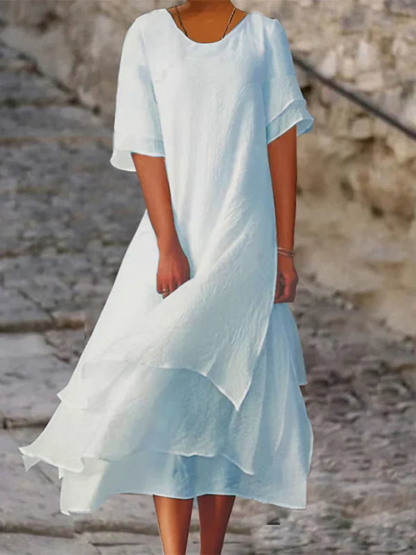 Lagen-Look Kleid mit lockerer Passform