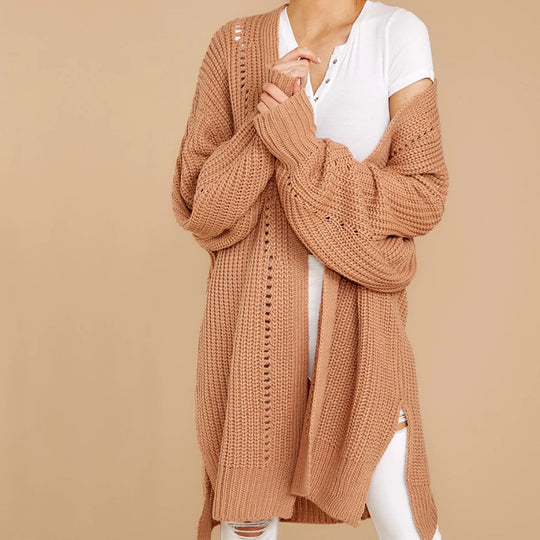 Damen Oversized Strickpullover mit modernen Details Heidi-Mode