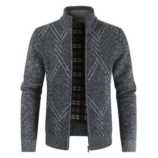 Herren modischer Strickjacke mit modernem Design Heidi-Mode