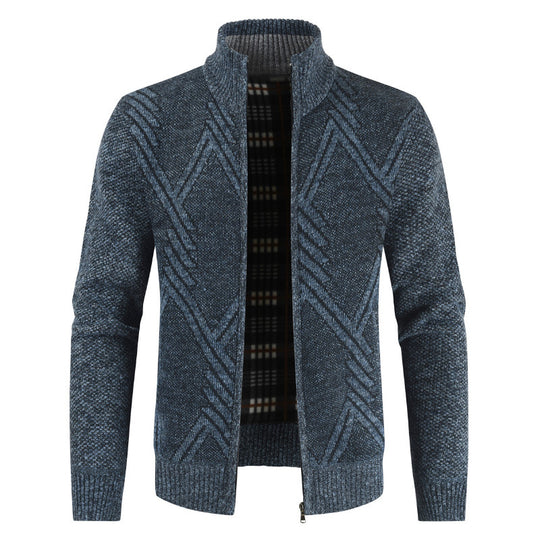 Herren modischer Strickjacke mit modernem Design Heidi-Mode