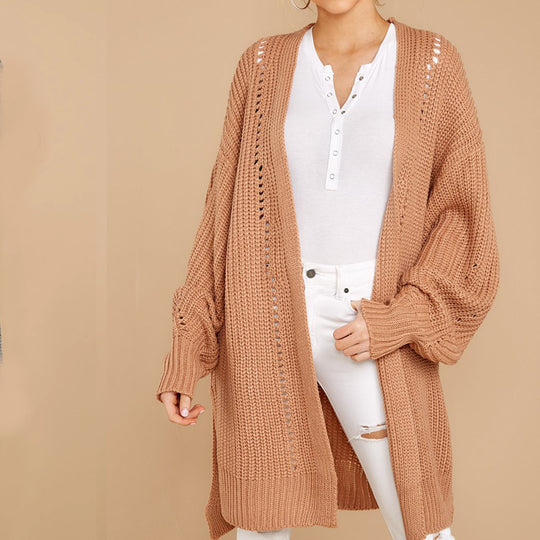 Damen Oversized Strickpullover mit modernen Details Heidi-Mode