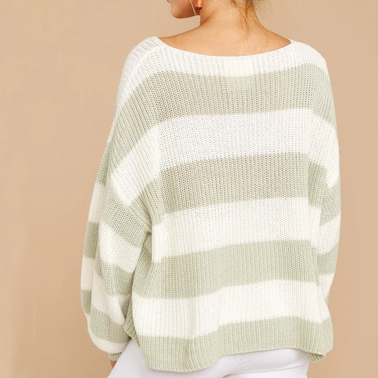 Damen lässiger Pullover mit weichem Strickmuster und Oversized-Schnitt Heidi-Mode