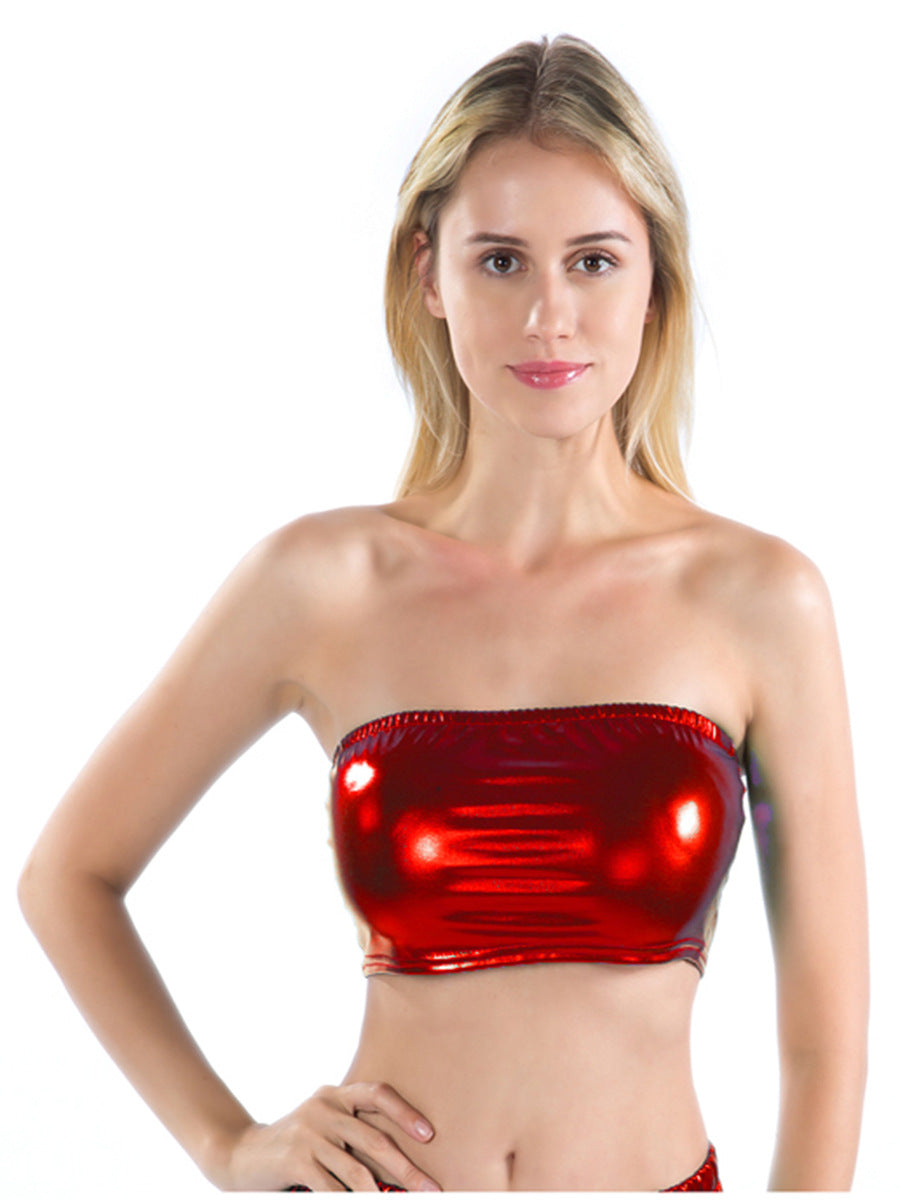 Damen Bustier im schimmernden Metallic-Design Heidi-Mode
