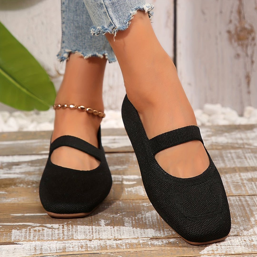 Heidi-Mode | Einfarbige Ballerinas mit Schnürbarem Rücken