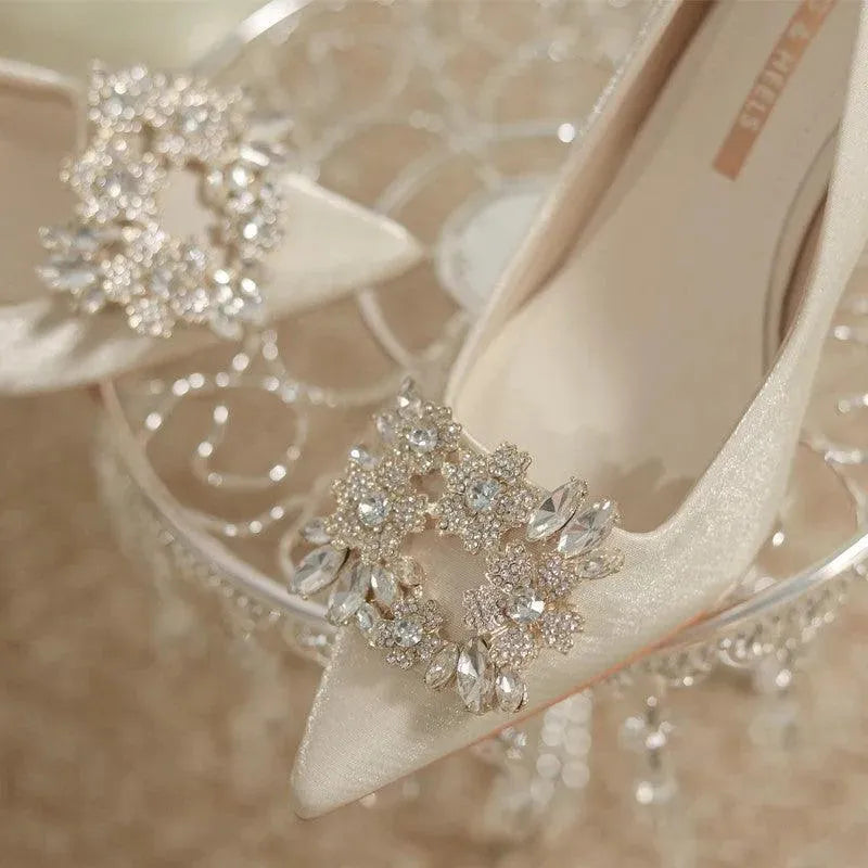 Heidi-Mode | Brautschuhe Stiletto mit Strass