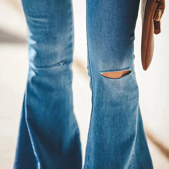 Heidi-Mode | Flared Jeans mit Hohem Bund