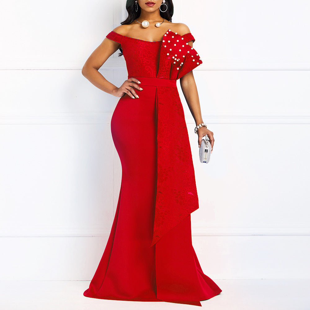 Damen Abendkleid im eleganten Meerjungfrauen-Stil Heidi-Mode