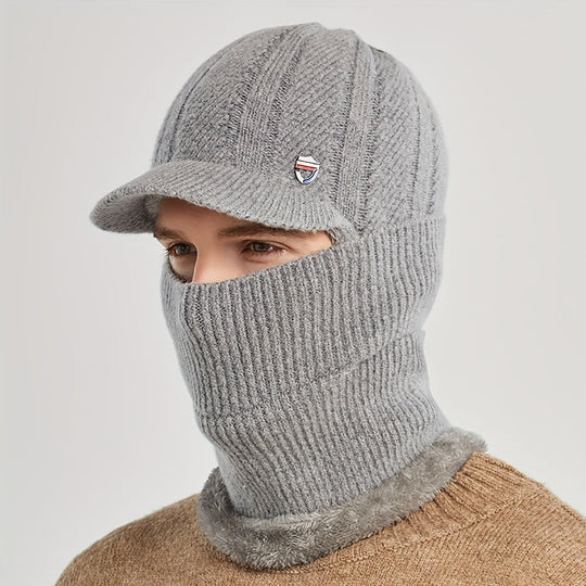 Heidi-Mode - Lässige Winter Vielseitige Strick-Balaclava und Halswärmer Set für Unisex