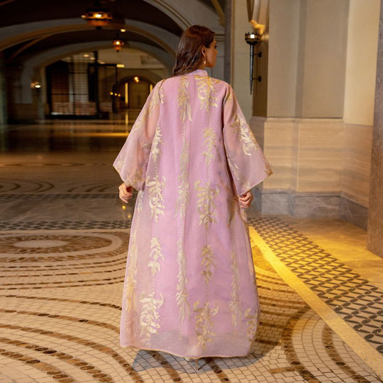 Heidi-Mode | Eid Luxus Kaftan Kaftan Kleid Jalabiya mit Pailletten Bestickt