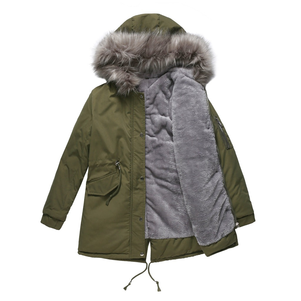 Heidi Mode | Damen Winter Parka Mit Kapuze Und Fleecefutter