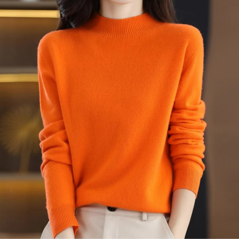 Heidi-Mode | Damen Rollkragenpullover Klassische Weiche Strickware Warm und Elegant Rollkragenpullover Damen