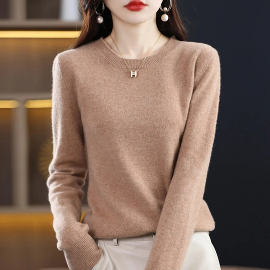 Heidi-Mode | Kaschmir Pullover Damen Klassischer Rundhals, Weich & Stylisch