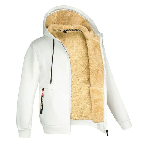 Heidi-Moden - Lässiger und Stilvoller Herbst Zip-Up Hoodie mit Fleece-Jacke für Männer