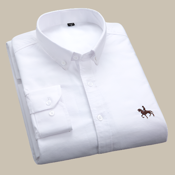 Heidi-Mode - Oxford Shirt Lässiges Hemd mit langen Ärmeln für Herren