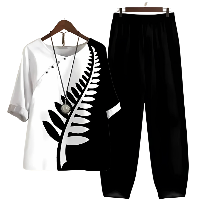 Heidi-Mode | Elegantes Dels Set für Frauen Leinen