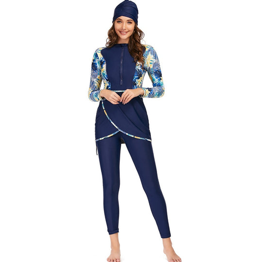 Heidi-Mode | 3 Teile Set Halal Bademode Badeanzug Burkini Badeoutfit