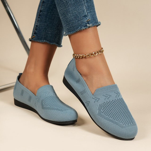 Heidi-Mode | Blaue Atmungsaktive Mesh Schuhe
