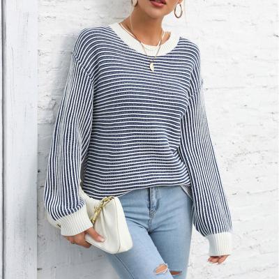 Heidi-Mode | Trendy Gestreepte Sweater Voor Vrouwen