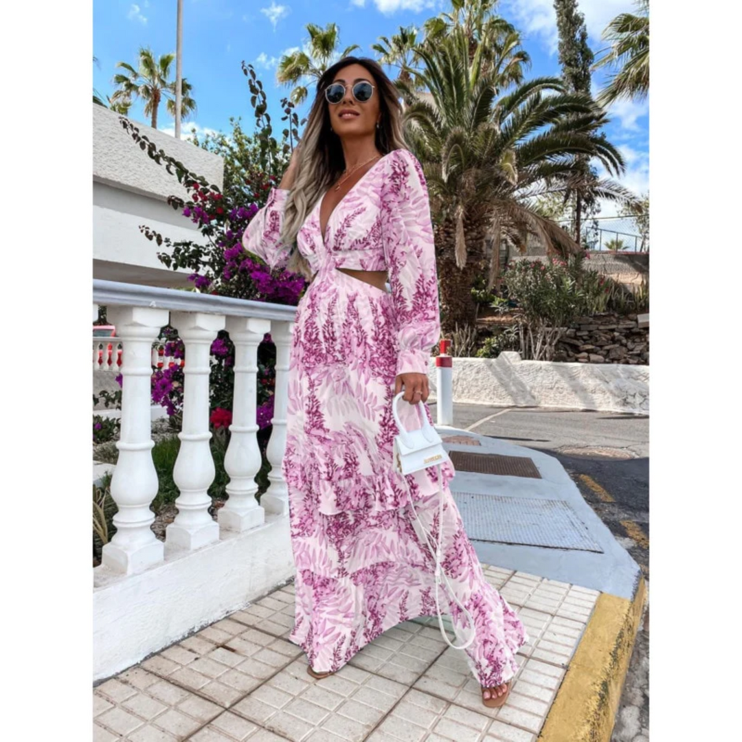 Heidi-Mode | Cut Out Maxikleid mit Mutigem Design für Damen