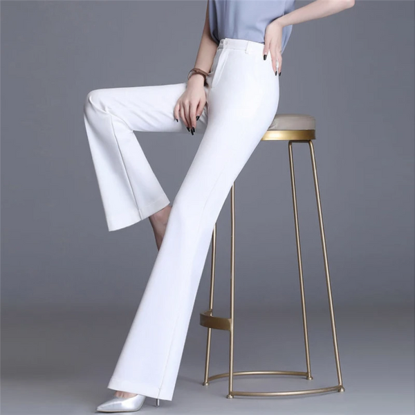 Heidi-Mode | Elegante Enganliegende Hohe Taille Flared Hosen