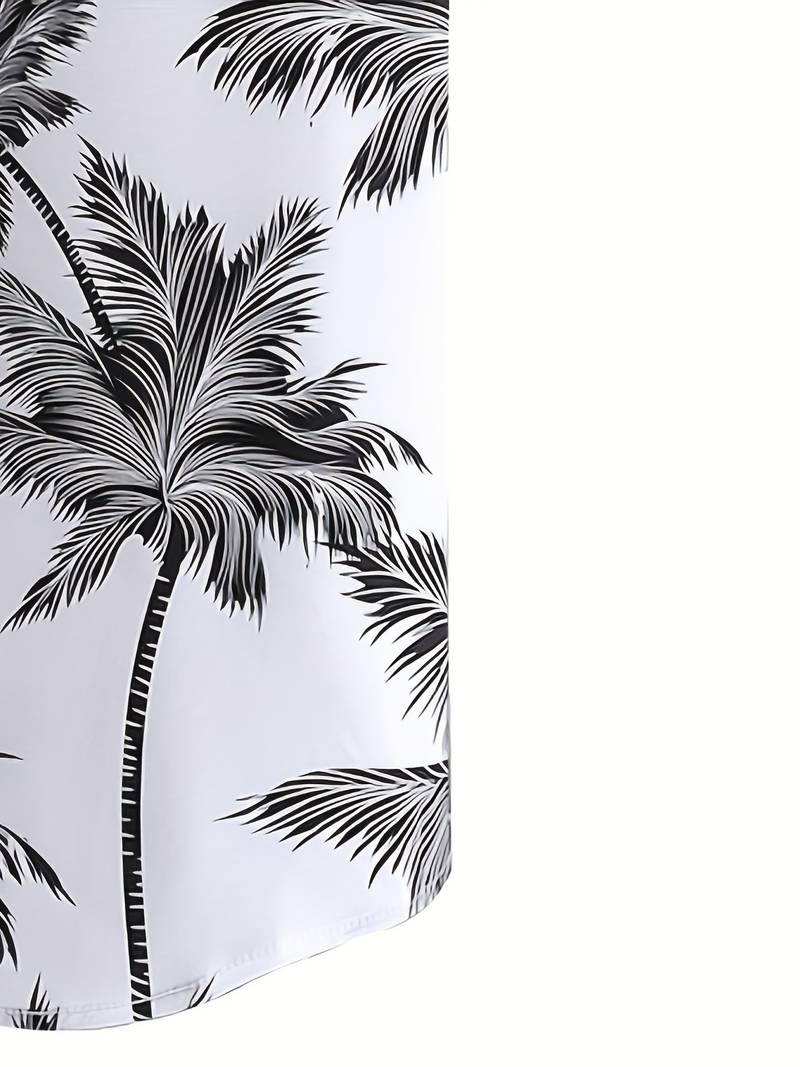 Heidi – Hawaii-Hemd Mit Kokosnussbaum-Print