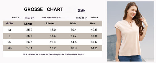 Heidi Mode | V-Ausschnitt kurze Ärmel