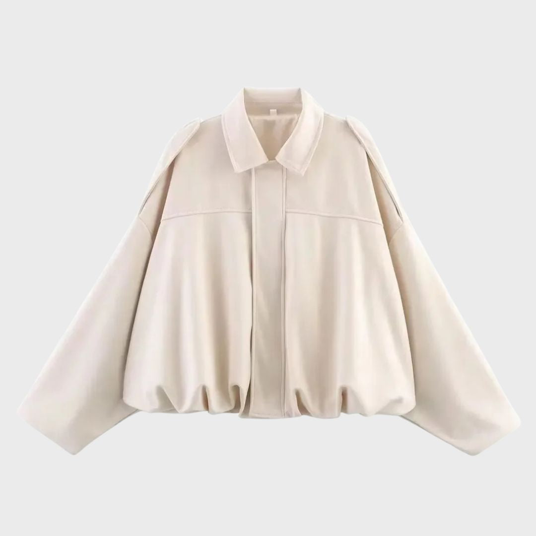 Heidi-Mode | Wildleder Übergroße Warme Lederjacke