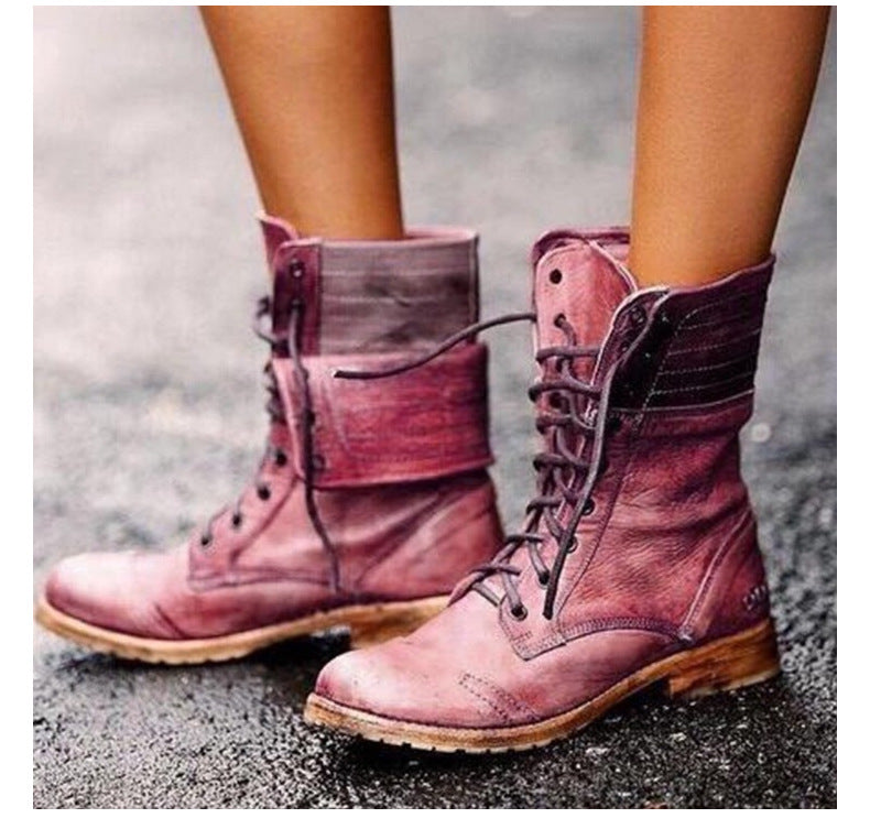 HeidiMode | Elegante Stiefel Mit Schnürung Vorne