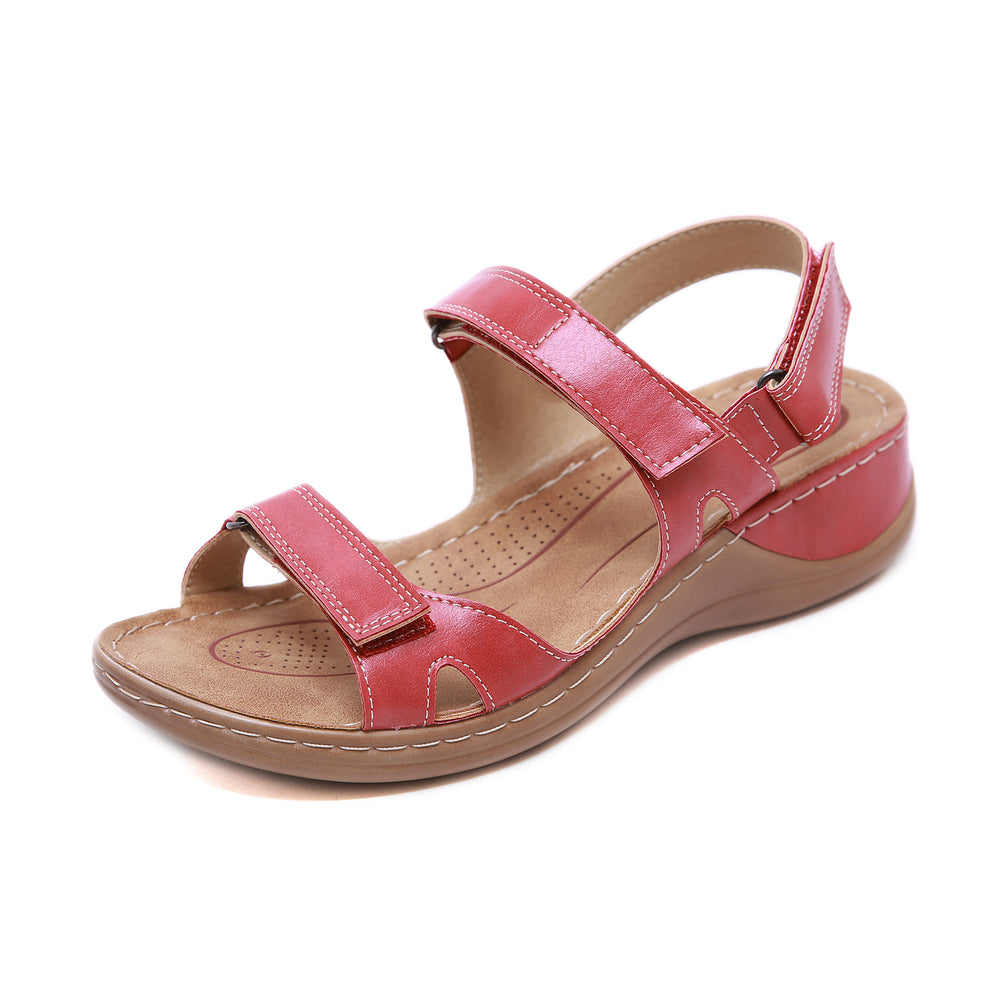 Damen Sandalen mit weichem Fußbett und verstellbarem Riemensystem Heidi-Mode